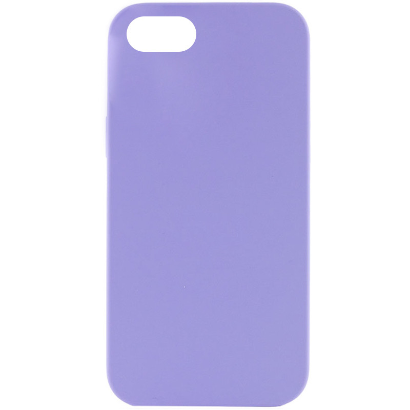 Чехол Silicone Case Full Protective (AA) NO LOGO для Apple iPhone SE (2020) (Сиреневый / Dasheen)