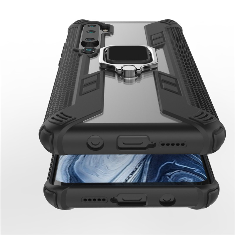 Фото Ударопрочный чехол Combo Ring for Magnet для Xiaomi Mi Note 10 / Note 10 Pro/Mi CC9 Pro (Черный) на vchehle.ua