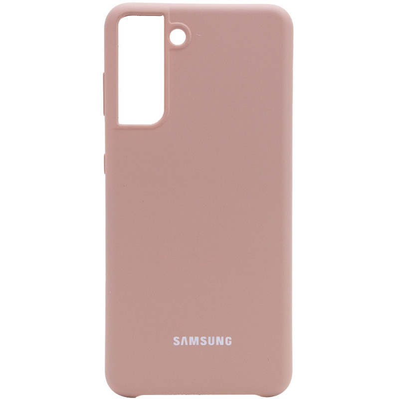 Чехол Silicone Cover (AA) для Samsung Galaxy S21 (Розовый / Pink Sand)
