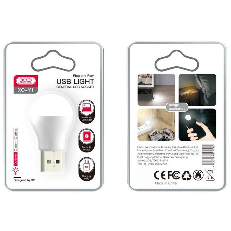 Фото USB лампа XO Y1 life light на vchehle.ua