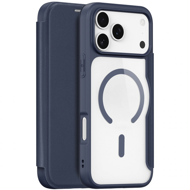 Фото Чехол-книжка Dux Ducis Skin X Pro with Magnetic safe для Apple iPhone 17 Pro (6.3") (Blue) на vchehle.ua
