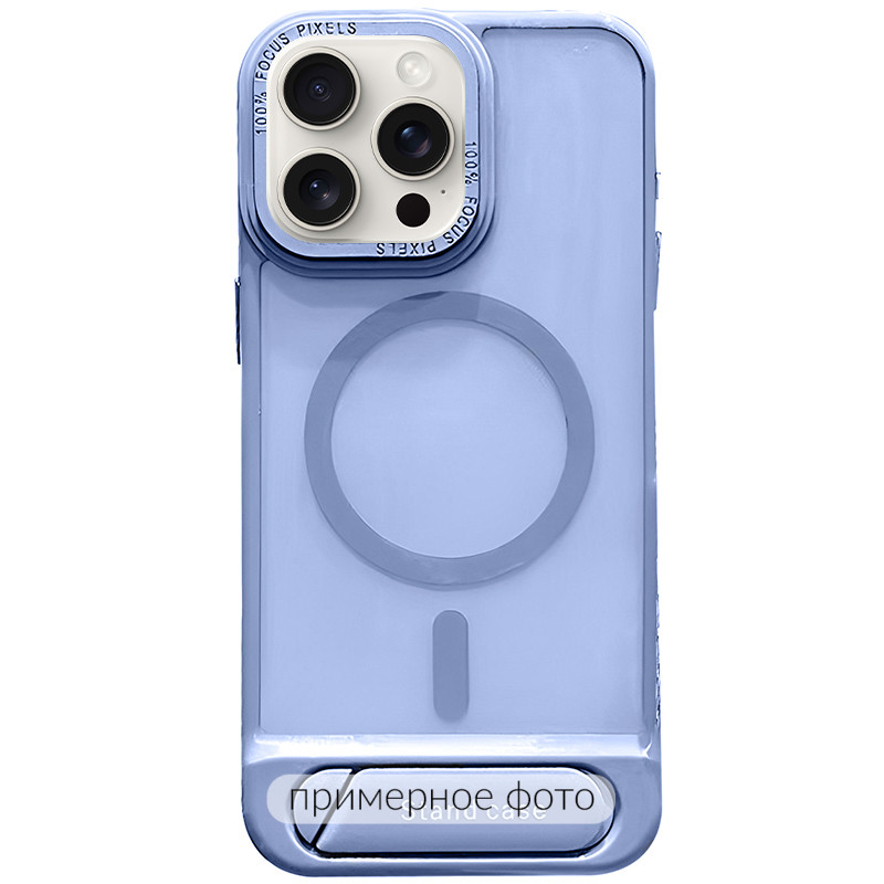 TPU+PC чехол Stand case для Apple iPhone 16 Pro (6.3") (Light blue)