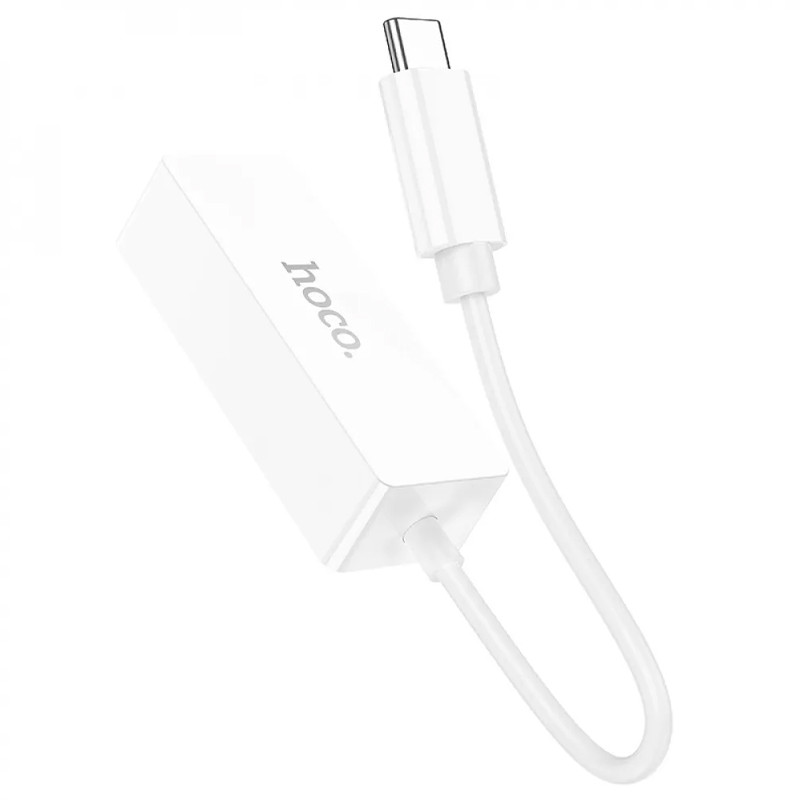 Переходник Hoco UA22 Acquire USB ethernet adapter (100 Mbps) (White)