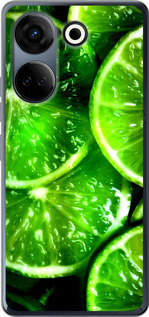 Чехол Зелёные дольки лимона для Tecno Camon 20 Pro