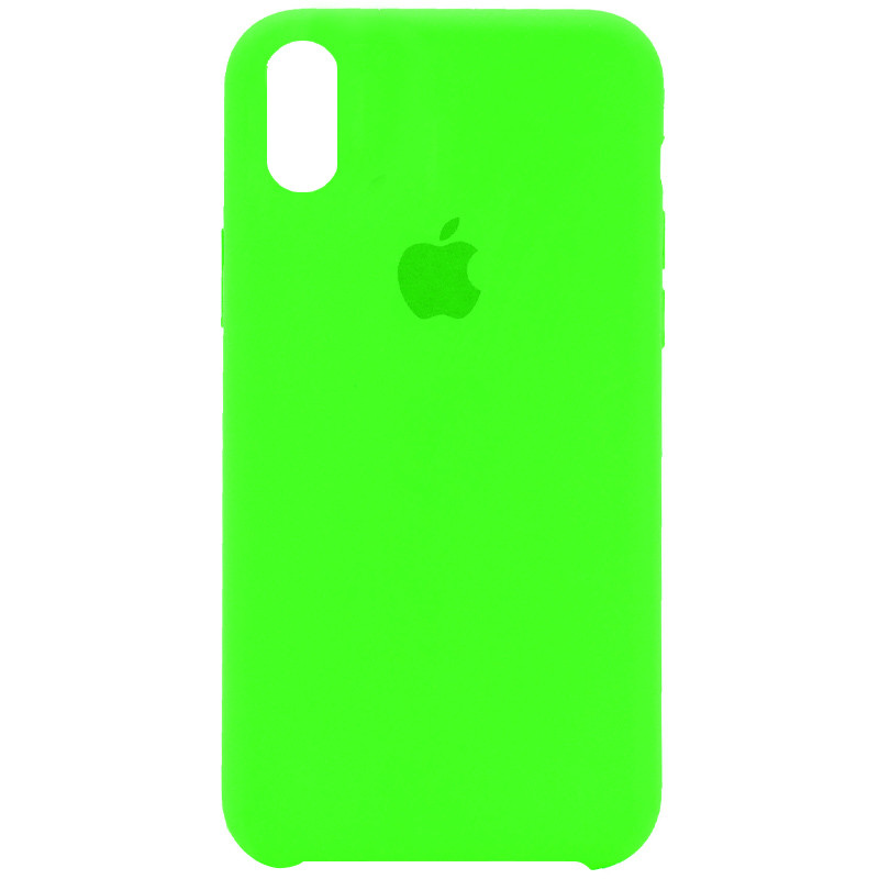 Чохол Silicone Case (AA) на Apple iPhone XR (6.1") (Зелений / Neon green)