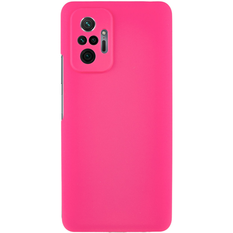 Чохол Silicone Cover Lakshmi Full Camera (AAA) на Xiaomi Redmi Note 10 Pro / 10 Pro Max (Рожевий / Barbie pink)