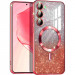 TPU чехол Delight case with Magnetic Safe с защитными линзами на камеру для Samsung Galaxy S21 (Красный / Red)