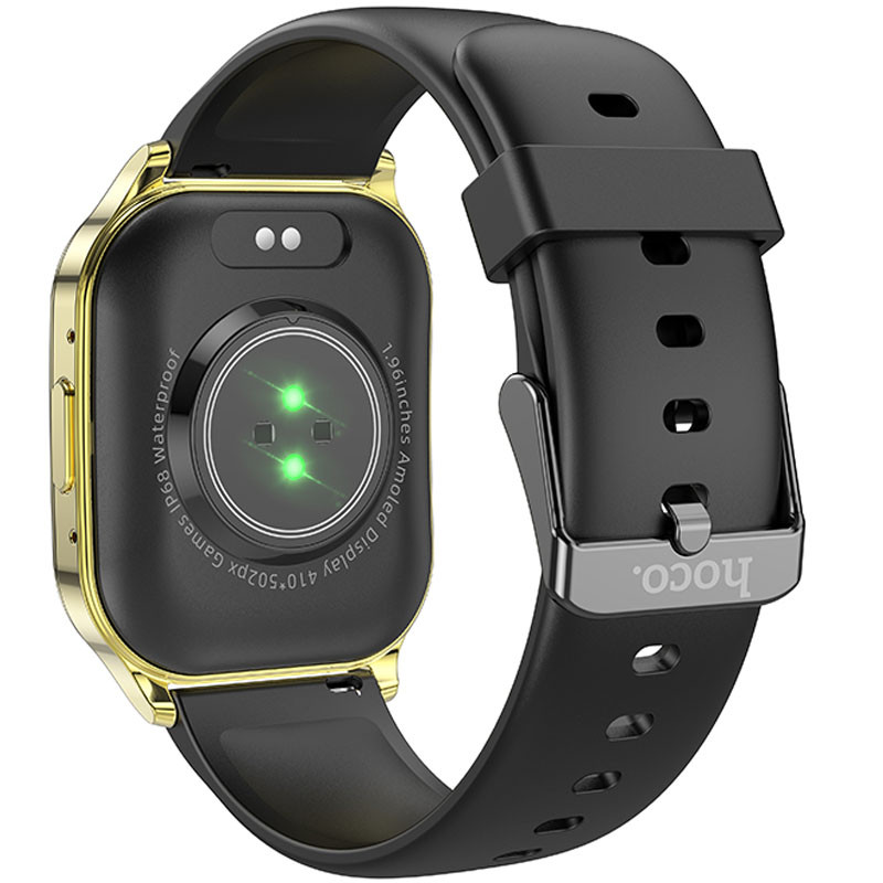 Фото Смарт-часы Hoco Smart Watch Y19 Amoled Smart sports watch (call version) (Bright Gold) на vchehle.ua