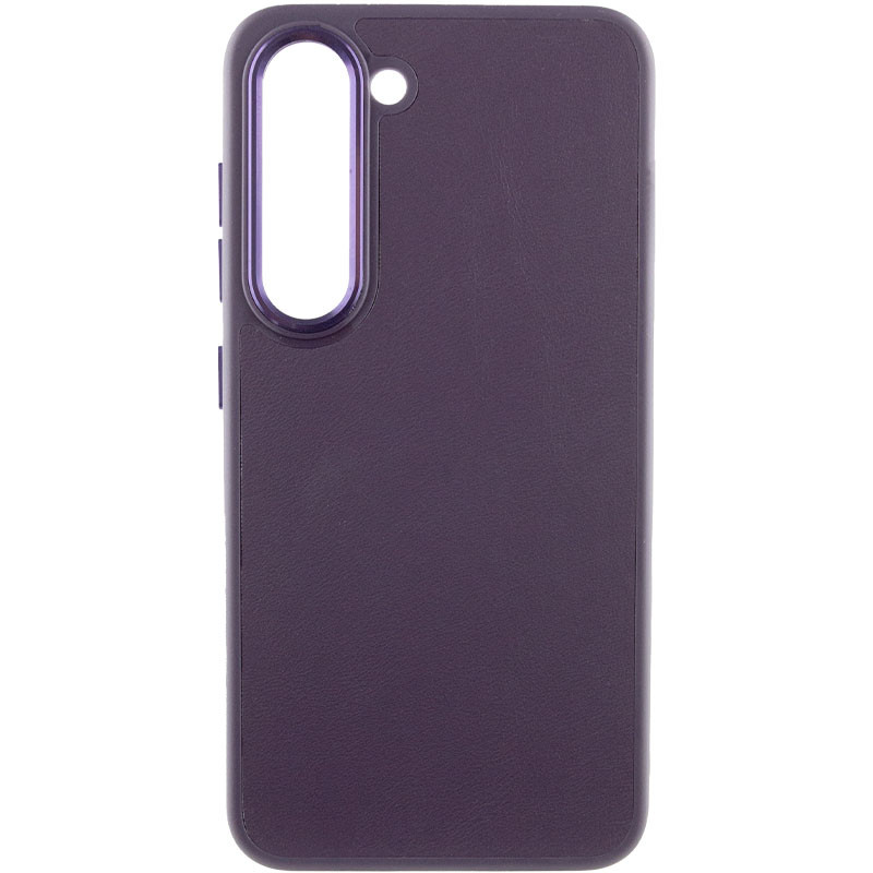 Шкіряний чохол Bonbon Leather Metal Style на Samsung Galaxy S22+ (Фіолетовий / Dark Purple)