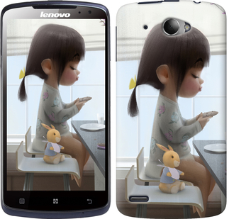 

Чехол Милая девочка с зайчиком для Lenovo S920 636539