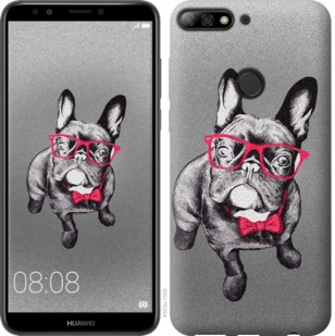 

Чехол Умный бульдог для Huawei Y7 Prime (2018) 737283