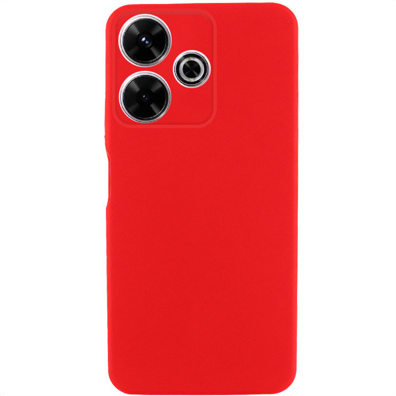 Чехол TPU GETMAN Liquid Silk для Xiaomi Redmi 13 4G / Poco M6 4G (Красный / Red)