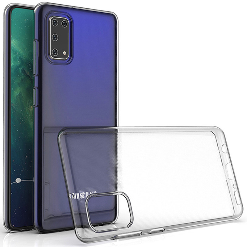 Фото TPU чехол Epic Transparent 1,0mm для Samsung Galaxy A41 (Бесцветный (прозрачный)) на vchehle.ua