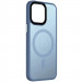 TPU+PC чехол Metal Buttons with  Magnetic Safe Colorful для Apple iPhone 13 (6.1") (Голубой)