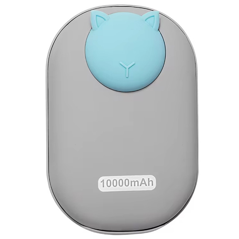 Уценка Портативное ЗУ Power Bank GXZ-N705 2in1 с обогревателем для рук 10000 mAh (Эстетический дефект / Gray / Cat)