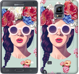 Чехол Девушка с цветами для Samsung Galaxy A8 Plus 2018 A730F