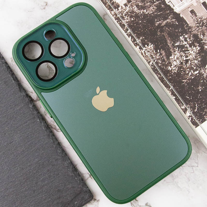 Купить Чехол TPU+Glass Sapphire Midnight для Apple iPhone 14 Pro (6.1") (Зеленый / Forest green) на vchehle.ua