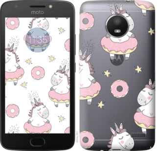 

Чехол Единорожки для Motorola Moto E4 830568