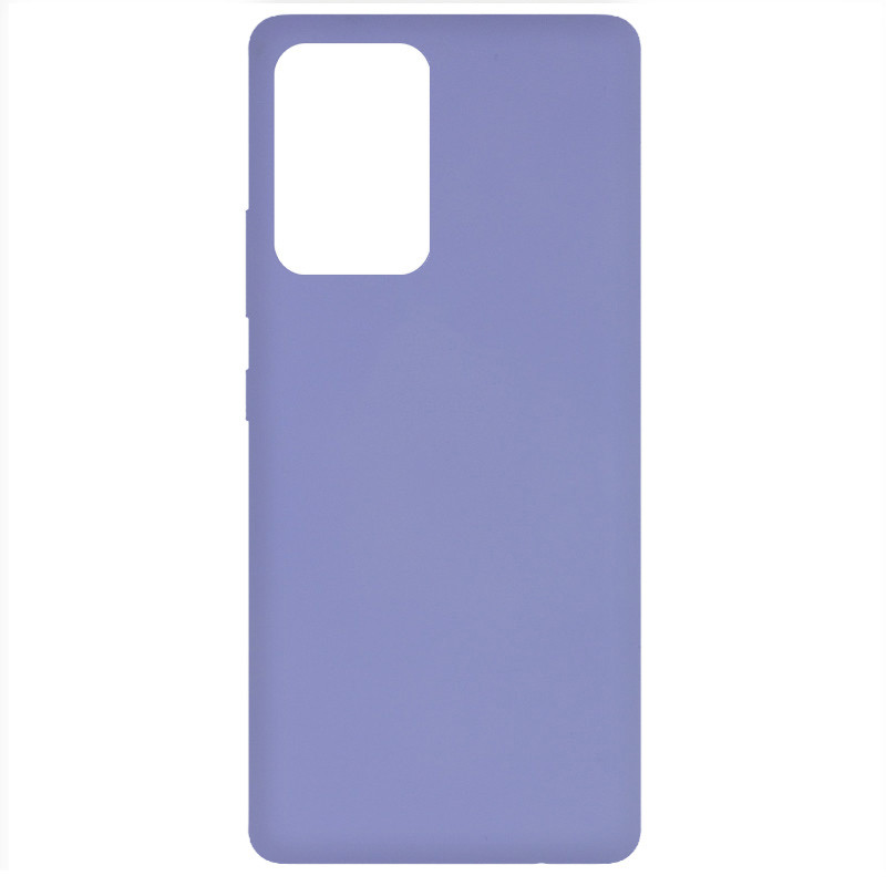 Чохол Silicone Cover Full without Logo (A) на Samsung Galaxy A52 4G / A52 5G / A52s (Бузковий / Dasheen)