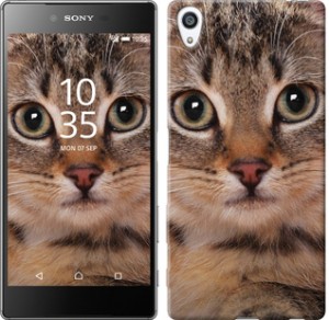 Чехол Полосатый котик для Sony Xperia Z5 Premium E6883