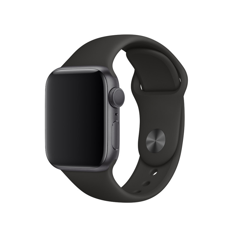 Силіконовий ремінець на Apple Watch 42(ser.1-3)/44/45/46/49mm (Чорний)