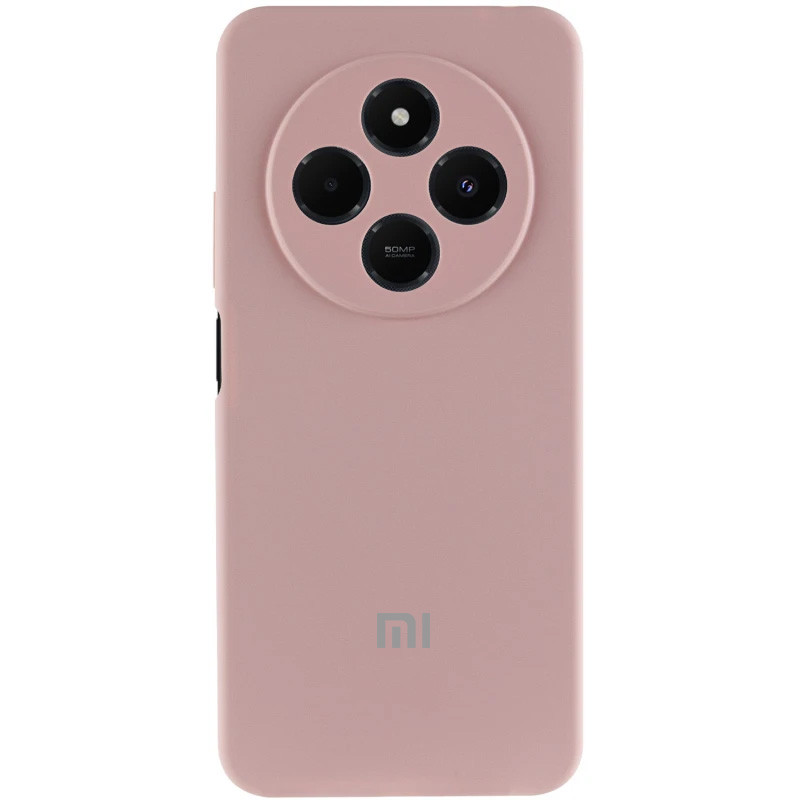 Чехол Silicone Cover Lakshmi Full Camera (AA) with logo для Xiaomi Redmi 14C / Poco C75 (Розовый / Pink Sand)