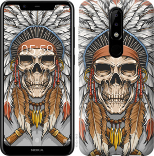 

Чехол Череп индейца для Nokia 5.1 Plus 879146