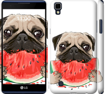 

Чохол Мопс і кавун на LG X Power K220DS 843642