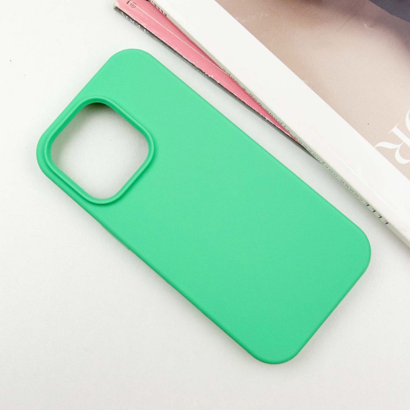 Фото Чехол Silicone Case Full Protective (AA) NO LOGO для Apple iPhone 14 Pro (6.1") (Зеленый / Spearmint) на vchehle.ua