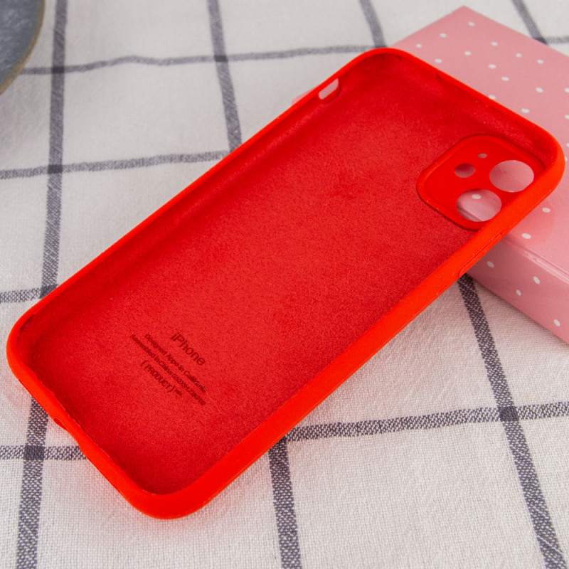 Фото Чехол Silicone Case Full Camera Protective (AA) для Apple iPhone 12 (6.1") (Красный / Red) на vchehle.ua