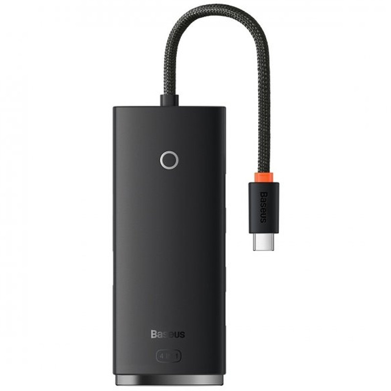Переходник HUB Baseus Lite Series 4in1 (Type-C to 4xUSB 3.0) 1m (WKQX03) (Black)
