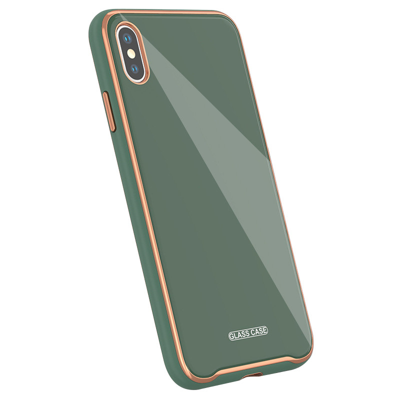 

TPU+Glass чехол Venezia для iPhone X (5.8") (Зеленый / Pine green) 923299