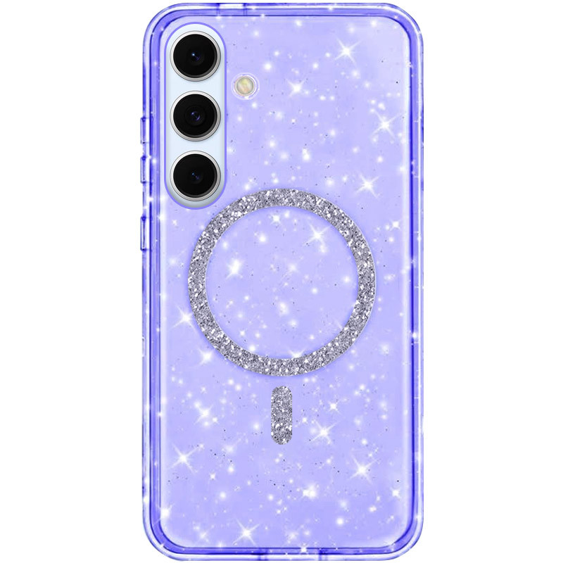 Чохол TPU Eclipse Sparkle (MagFit) на Samsung Galaxy S25 / S24 (Purple)