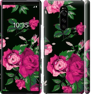 

Чохол Троянди на чорному тлі на Sony Xperia 1 J9110 764314