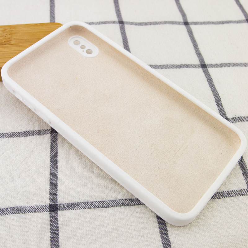 Фото Чохол Silicone Case Square Full Camera Protective (AA) для Apple iPhone X / XS (5.8") (Білий / White) в маназині vchehle.ua