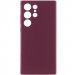 Чехол Silicone Cover Lakshmi Full Camera (AAA) для Samsung Galaxy S22 Ultra (Бордовый / Plum)