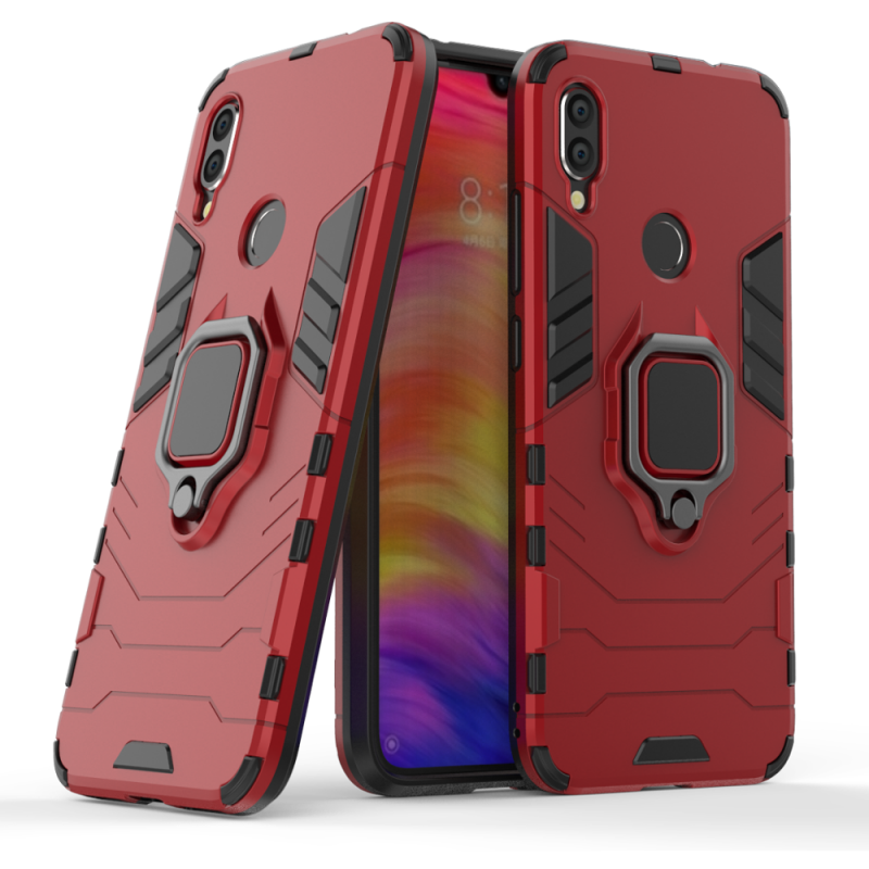 

Ударопрочный чехол Transformer Ring for Magnet для Xiaomi Redmi Note 7S (Красный / Dante Red) 683388