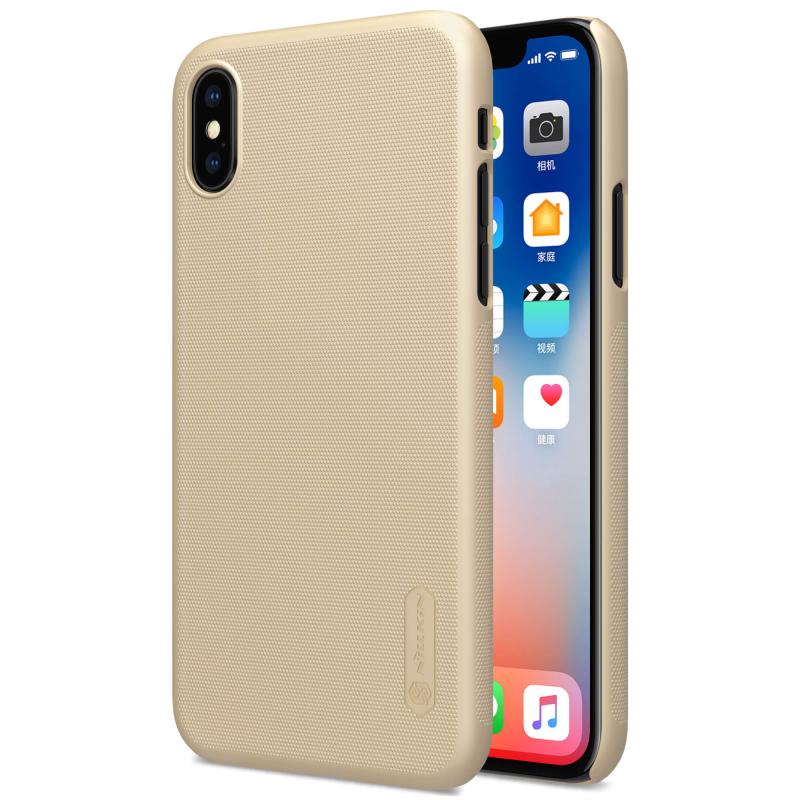 Чехол Nillkin Matte для Apple iPhone X (5.8") / XS (5.8") (Золотой)