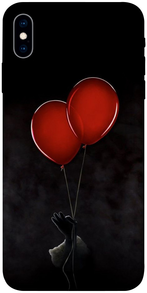 Чехол Красные шары для iPhone XS