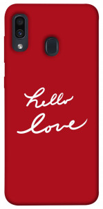 Чехол Hello love для Samsung Galaxy A30
