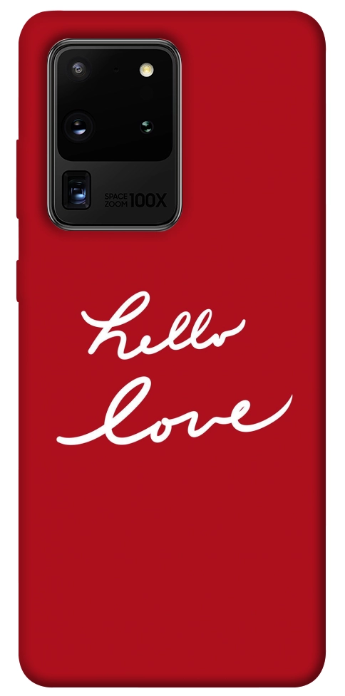 Чохол Hello love для Galaxy S20 Ultra (2020)