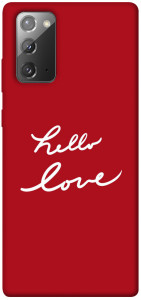 Чехол Hello love для Galaxy Note 20
