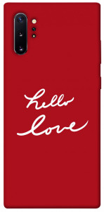 Чехол Hello love для Galaxy Note 10+ (2019)