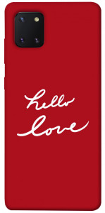 Чохол Hello love для Galaxy Note 10 Lite (2020)