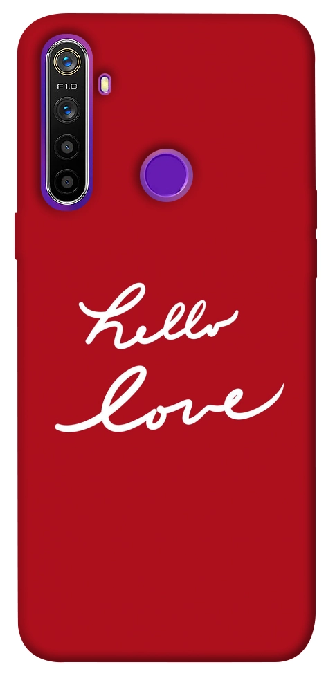 Чехол Hello love для Realme 5