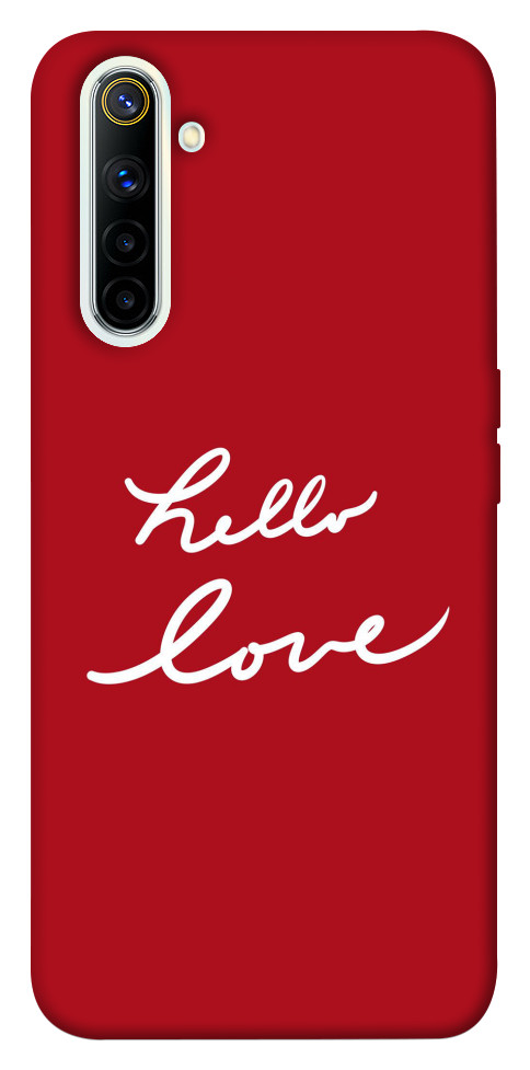 Чехол Hello love для Realme 6