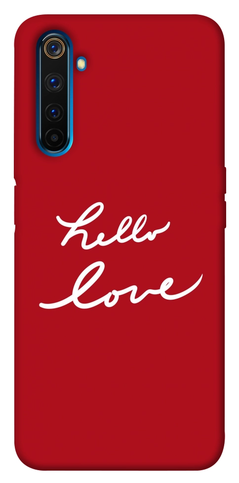 Чехол Hello love для Realme 6 Pro