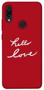 Чохол Hello love для Xiaomi Redmi Note 7