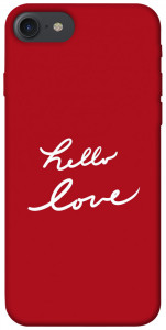 Чехол Hello love для iPhone 7 (4.7'')