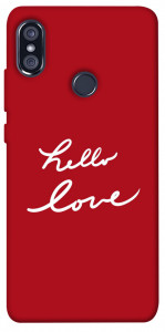 Чехол Hello love для Xiaomi Redmi Note 5 (DC)